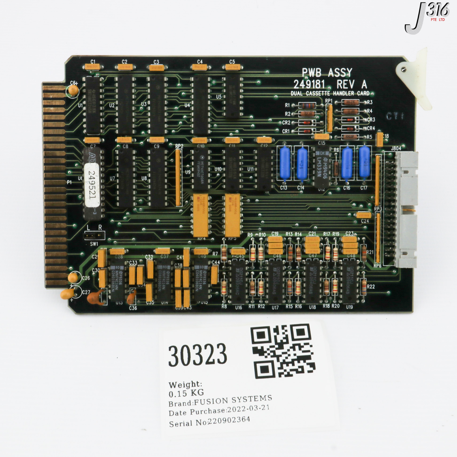 ？ 30323 FUSION SYSTEMS PCB, DUAL CASSETTE HANDLER CARD 249181 | eBay